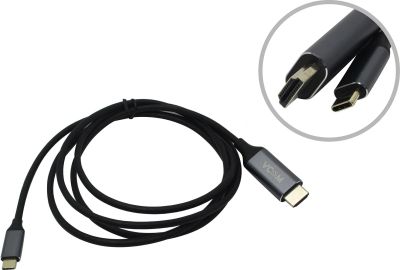 Лот: 20036350. Фото: 1. Переходник USB Type-C (M) - HDMI... Шлейфы, кабели, переходники