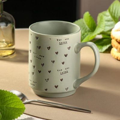 Лот: 25342871. Фото: 1. Кружка керамика, 340 мл, Love... Кружки, стаканы, бокалы