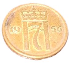 Лот: 24637850. Фото: 1. Монета 2 оре два эре, ере Норвегия... Европа