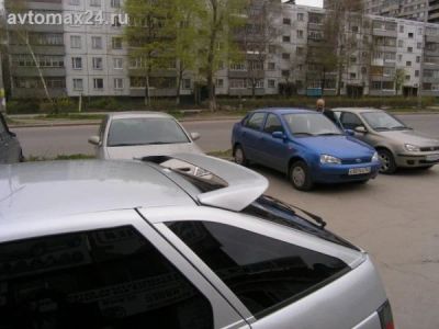Лот: 9678679. Фото: 1. Спойлер "КУРАЖ" верхний, ВАЗ 2112. Детали тюнинга