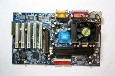 Лот: 993706. Фото: 1. Celeron 1.2G + motherboard + cooler... Материнские платы