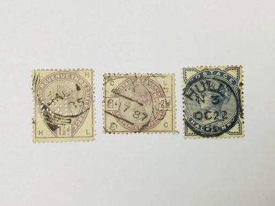 Лот: 23963726. Фото: 1. Королева Виктория. Перфин. Неполная... Марки