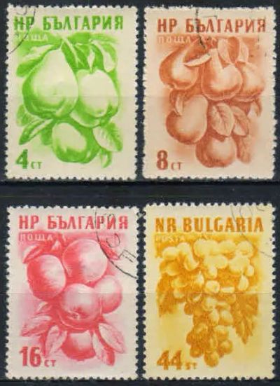 Лот: 19461231. Фото: 1. 1957. Болгария. Фрукты - новые... Марки