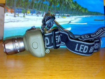 Лот: 1181165. Фото: 1. Налобный LED Фонарь с функцией... Фонарики