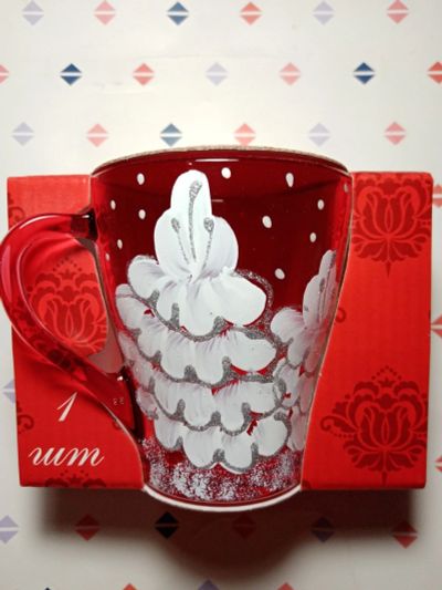 Лот: 16781266. Фото: 1. Новогодняя кружка/новогодние кружки... Кружки, стаканы, бокалы