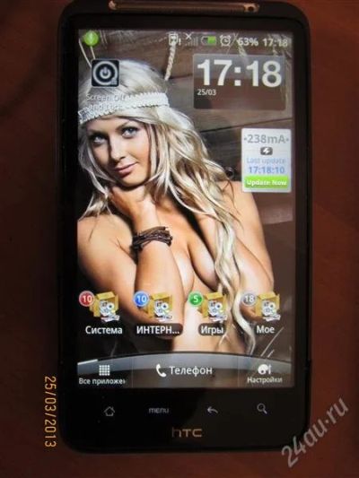 Лот: 2638771. Фото: 1. HTC Desire HD с усиленным аккумулятором. Смартфоны