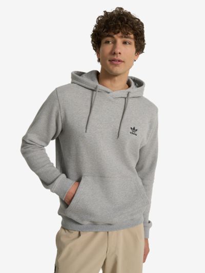 Лот: 25538835. Фото: 1. Худи мужское adidas Ess, Серый. Другое (спортивная одежда)