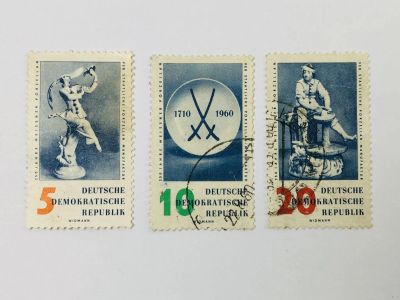 Лот: 23594111. Фото: 1. 250 лет Майсенскому фарфоровому... Марки