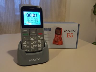 Лот: 18669600. Фото: 1. Телефон MAXVI B5 (состояние нового... Кнопочные мобильные телефоны