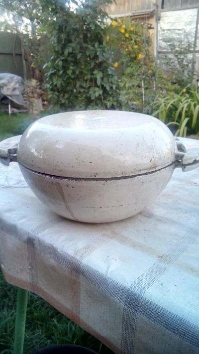 Лот: 6226450. Фото: 1. Кастрюля-жаровня (Казан ) с крышкой... Жаровни, казаны