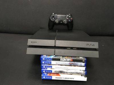Лот: 11155772. Фото: 1. SONY Playstation 4 500Gb (CUH-1208A... Игровые приставки, консоли