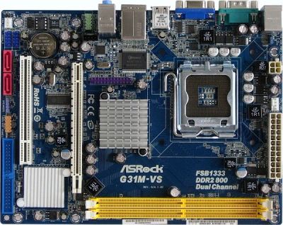 Лот: 4391571. Фото: 1. ASRock G31M-VS LGA 775. Материнские платы