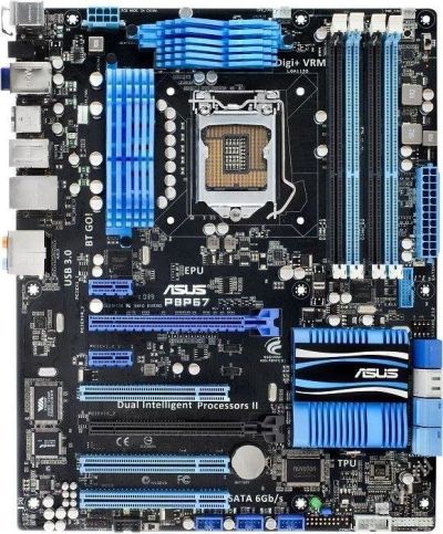 Лот: 4204589. Фото: 1. asus p8p67 (Socket 1155). Материнские платы