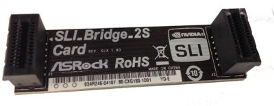 Лот: 7227724. Фото: 1. Мост SLI.Bridge.2S Card AsRock... Шлейфы, кабели, переходники