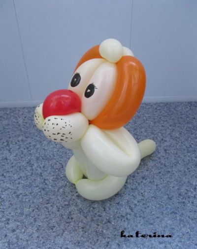 Лот: 4216590. Фото: 1. Игрушки из воздушных шаров (львенок... Воздушные шары