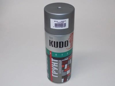Лот: 12937614. Фото: 1. Грунт серый KUDO KU-2001 520 мл... Краски, лаки, растворитель
