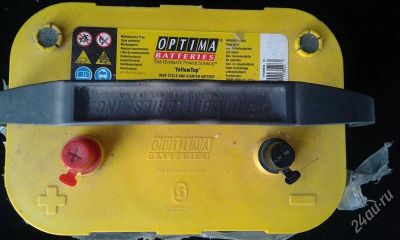Лот: 2337471. Фото: 1. Optima yellow top 55 ач Аккумулятор... Аккумуляторы