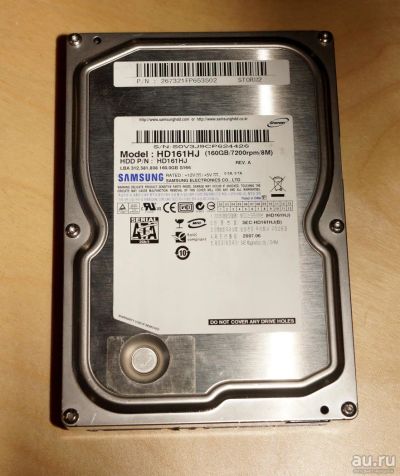 Лот: 10180130. Фото: 1. Жесткий диск 160 Gb Samsung HD161HJ... Жёсткие диски (HDD)