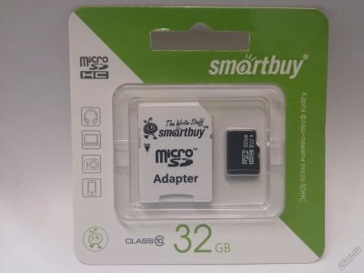 Лот: 5629182. Фото: 1. Карта памяти SmartBuy microSDHC... Карты памяти