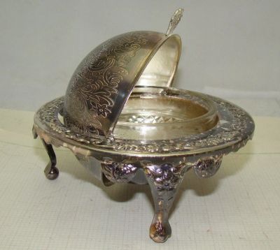 Лот: 15326316. Фото: 1. Икорница винтажная (Y093). Другое (антиквариат)