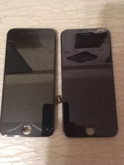 Лот: 13937870. Фото: 1. 2 битых экрана от айфон7 iphone7. Дисплеи, дисплейные модули, тачскрины