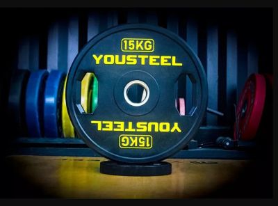 Лот: 23320740. Фото: 1. Диск 15 кг YouSteel TWO HANDLES. Штанги, блины