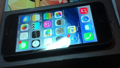 Лот: 4524585. Фото: 1. iPhone 5 16Gb black , оригинальный. Смартфоны