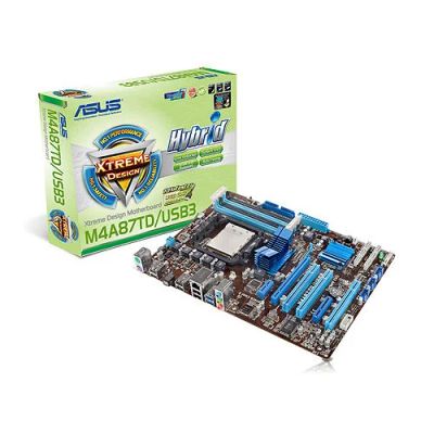 Лот: 7158880. Фото: 1. материнская плата ASUS M4A87TD... Материнские платы