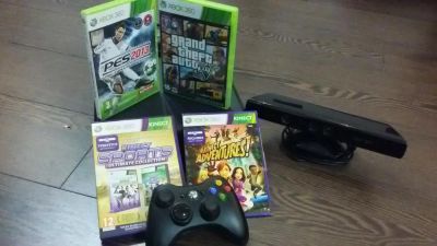 Лот: 7139435. Фото: 1. xbox 360 250gb + kinect + 4 игры. Игровые приставки, консоли