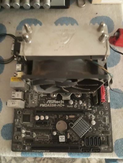 Лот: 13437060. Фото: 1. FM2A55M-HD+ A6-5400k 6gb DDR3. Комплекты запчастей