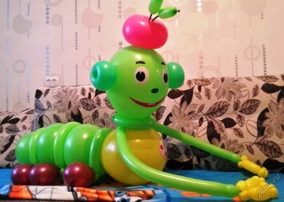 Лот: 5626332. Фото: 1. Фигура из воздушных шаров, Гусеница... Воздушные шары