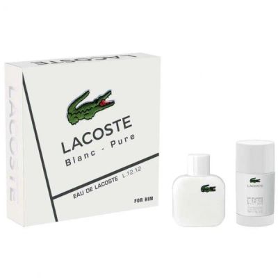 Лот: 11146112. Фото: 1. Lacoste men L.12.12. Blanc Pure... Мужская парфюмерия