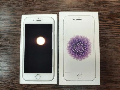 Лот: 16807602. Фото: 1. Apple iPhone 6 16Gb Silver. Смартфоны