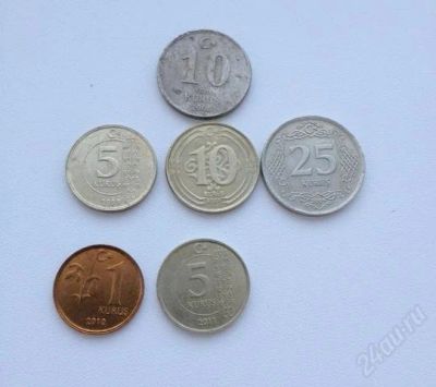 Лот: 2535932. Фото: 1. Турецкие куруши 10 -2006г., 5... Наборы монет