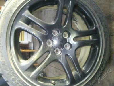 Лот: 1442483. Фото: 1. Bridgestone 5000 + литье 5x100... Шины на дисках