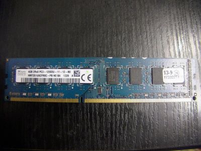 Лот: 5208895. Фото: 1. DDR3 4096MB PC12800 1600Mhz Hynix... Оперативная память