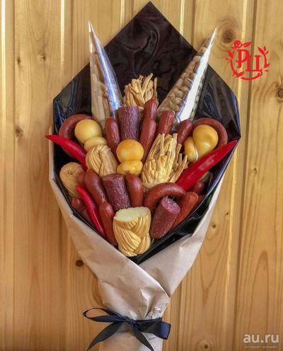 Лот: 15336591. Фото: 1. Съедобный мужской букет "Сент-Этьен... Другое (цветы, букеты)