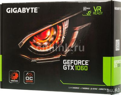 Лот: 10011586. Фото: 1. Gigabyte GeForce GTX 1060 Windforce... Видеокарты