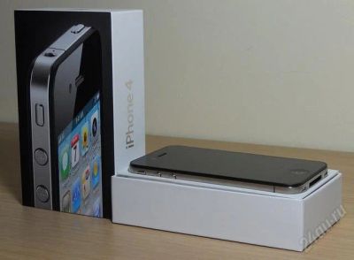 Лот: 2380418. Фото: 1. Iphone 4 Black, РСТ, С рубля. Смартфоны