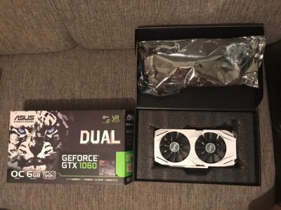 Лот: 12792864. Фото: 1. Видео карта Geforce GTX 1060 6гб... Видеокарты