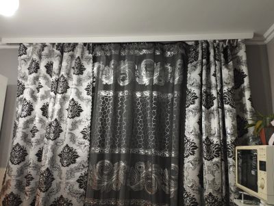 Лот: 20980514. Фото: 1. Шторы+ тюль, синтетика 300*240см. Шторы, тюль