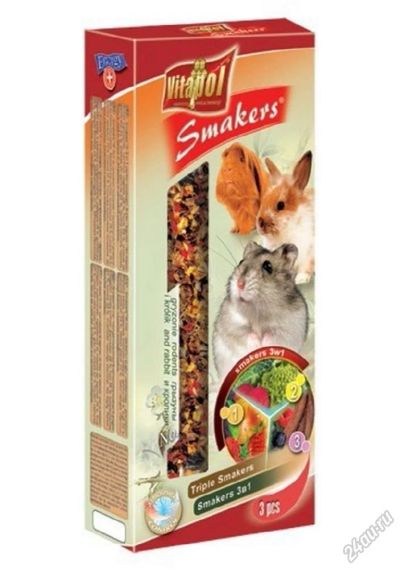 Лот: 5885088. Фото: 1. Лакомство Vitapol Smackers для... Корма