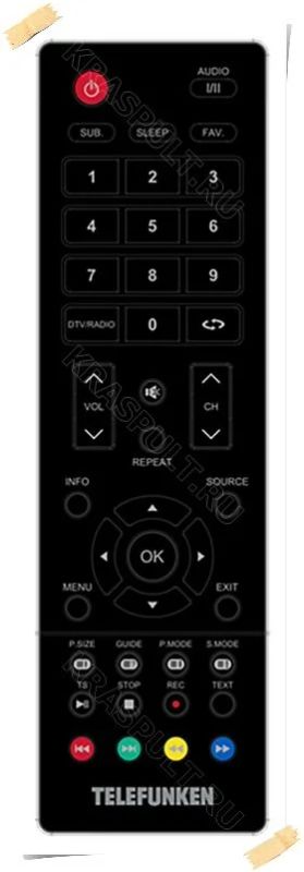 Лот: 15908874. Фото: 1. Пульт TELEFUNKEN TF-LED40S61T2. Пульты ДУ