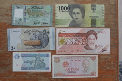 Лот: 20760757. Фото: 1. Набор банкнот государств Азии... Азия