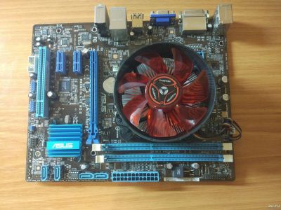 Лот: 13330292. Фото: 1. Комплект ASUS P8H61-M LX2 R2.0... Материнские платы
