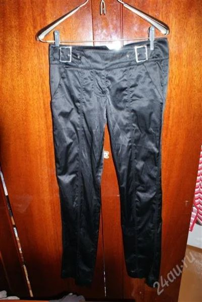 Лот: 2632250. Фото: 1. Черные брюки. Брюки, шорты