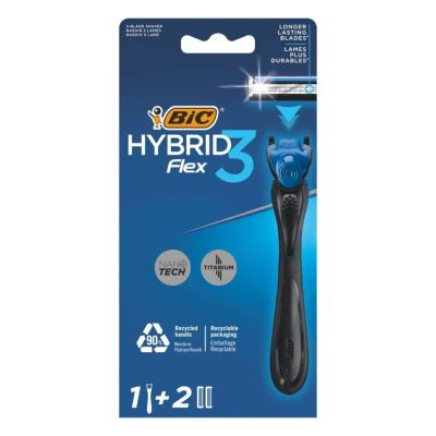 Лот: 24101034. Фото: 1. Станок для бритья Bic, Flex3 Hybrid... Бритвенные станки и лезвия