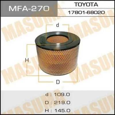 Лот: 18593692. Фото: 1. Воздушный фильтр masuma (vic a-147... Расходные материалы