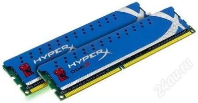 Лот: 2318173. Фото: 1. 2 модуля Kingston HiperX blue... Оперативная память