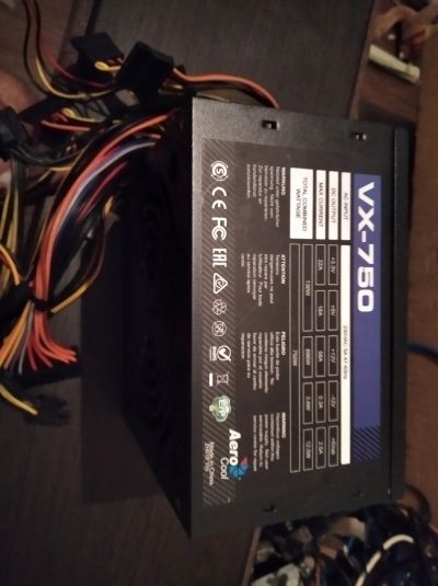 Лот: 16034235. Фото: 1. Блок питания Aerocool VX 750w. Корпуса, блоки питания